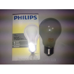 Лампа Филипс 75вт матовая Philips 75w frosted