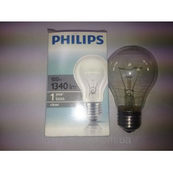 Лампа накаливания PHILIPS 100w a 55 e27 прозрачная