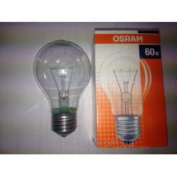 Лампа накала Осрам 230-60 Е27 А прозрачная
