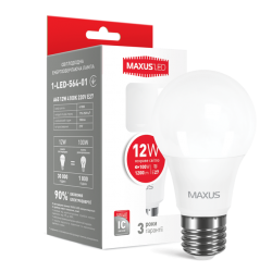 Светодиодная лампа Maxus A65 12W 4100K 220V E27 (1-LED-564-01) 