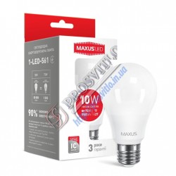 Светодиодная лампа Maxus A60 10W 3000K 220V E27 (1-LED-561)
